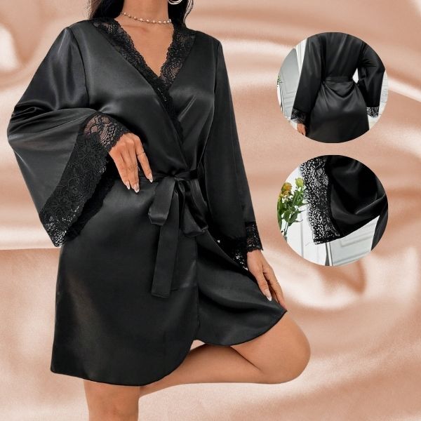 Sieviešu zīda nakts halāts | NOIRSILK