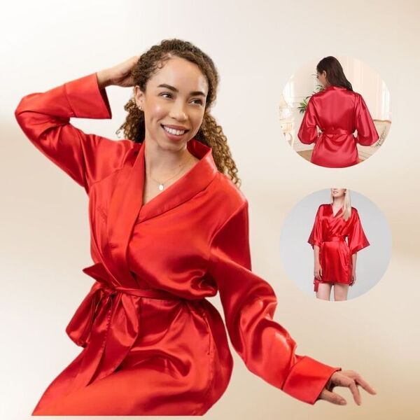 Seksīgs sieviešu zīda nakts halāts | RUBYSILK