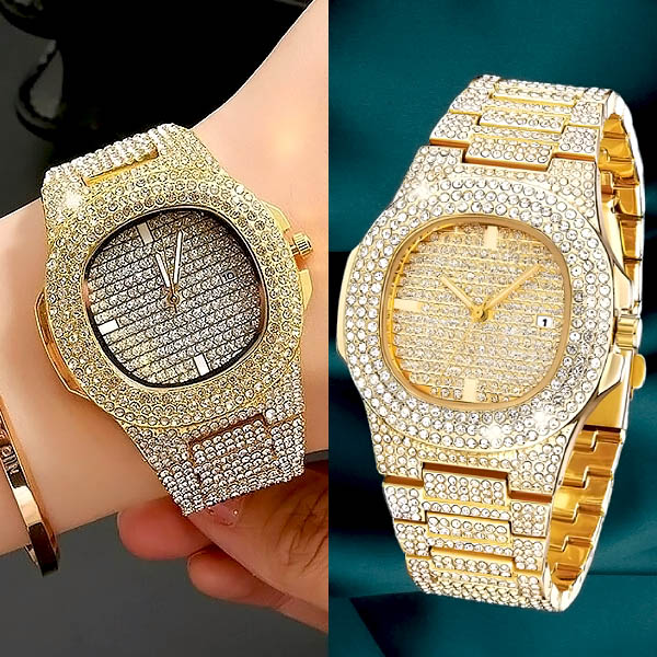 Grezns, kristāliem rotāts pulkstenis | LUXURIA