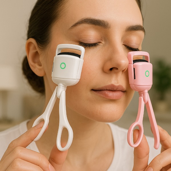 USB uzlādējams sildāms skropstu lokotājs | GLAMCURLI