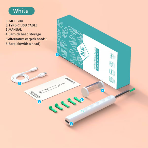 HD vizuālais ausu tīrītājs | EARSCAN